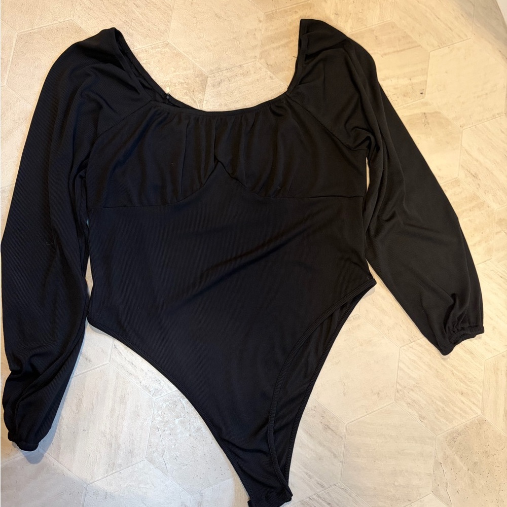 Black Bodysuit in size XXL with long sleeves by SHEIN - Picture 5 of 5
